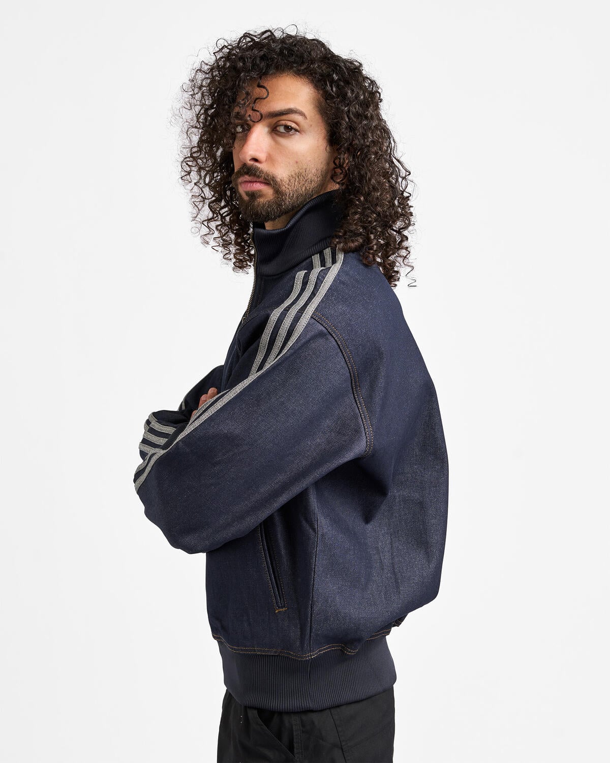 adidas Originals Firebird Adicolor Raw Denim Track Top Jacket